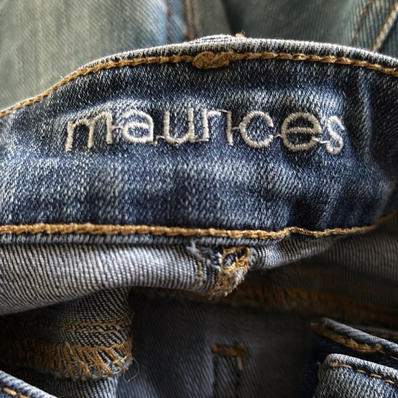 Maurices Stretch Straight Leg Jean Sz 12 Med Wash Mid Rise Med Wash Cotton Blend - Picture 5 of 7